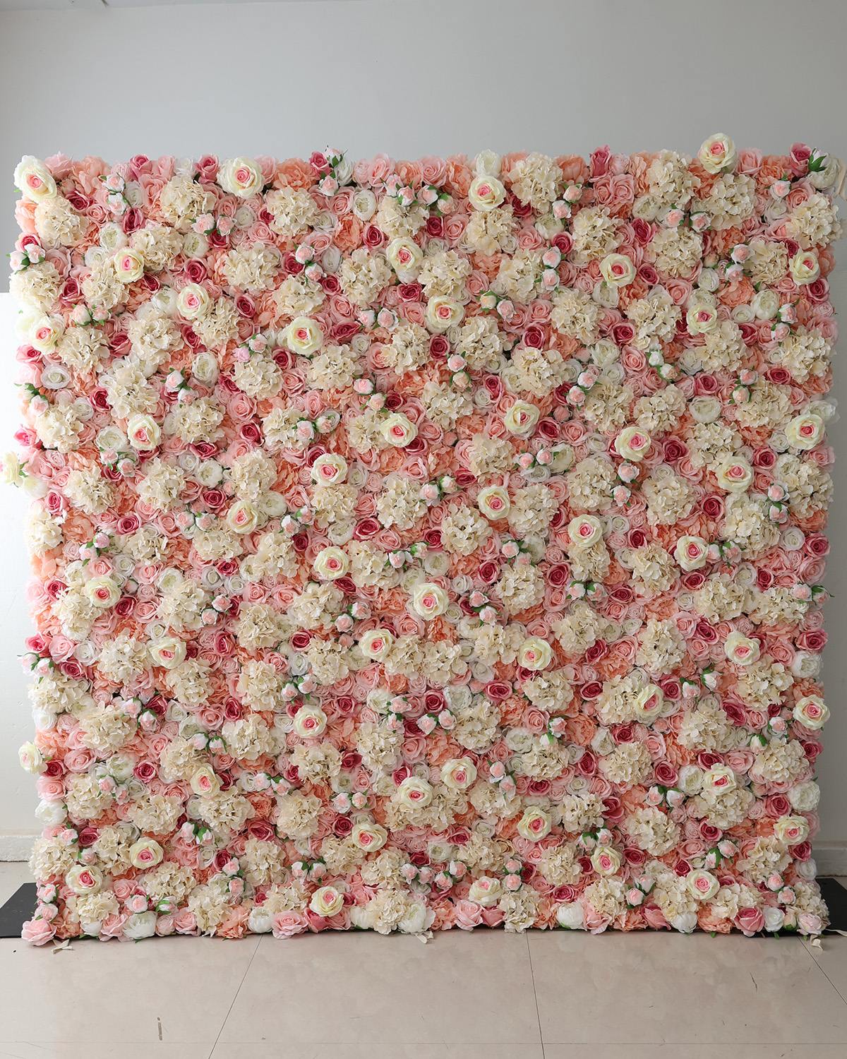 Coral flower wall rental in atlanta